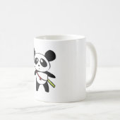 Panda with Bambus stick - by MyPanda Kaffeetasse (VorderseiteRechts)