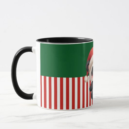 Panda with Christmas Ornament Tasse (Links)