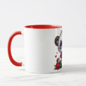 Panda with flower mug tasse (Links)