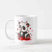 Panda With Hearts Valentines Day Women And Girls Kaffeetasse (Links)