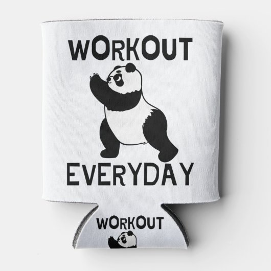 Panda Workout Gym Dosenkühler (Vorderseite)