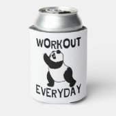 Panda Workout Gym Dosenkühler (Kanne Rückseite)