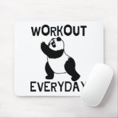 Panda Workout Gym Mousepad (Mit Mouse)