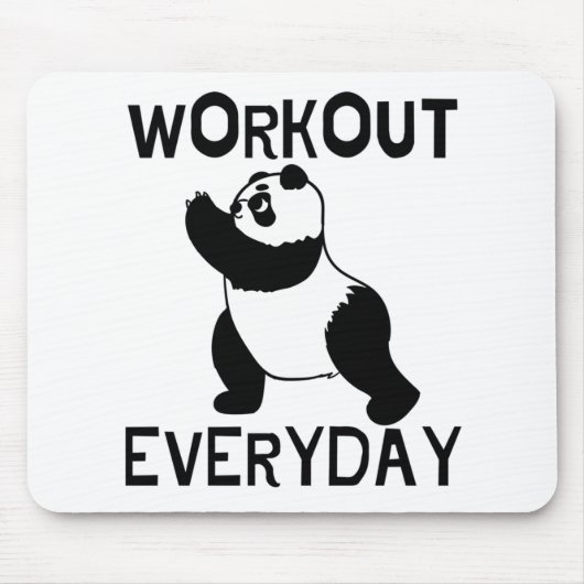 Panda Workout Gym Mousepad (Vorne)