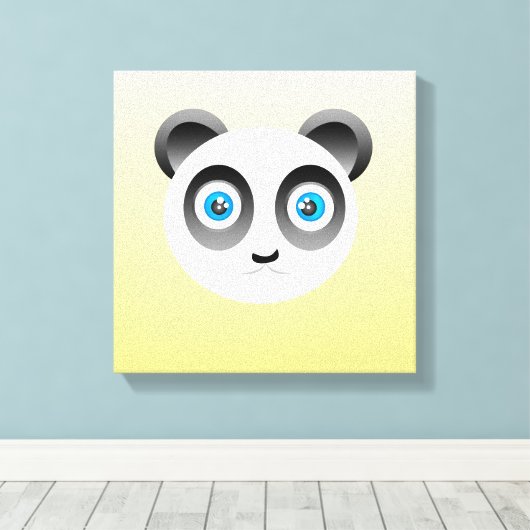 Panda Wrapped Canvas Leinwanddruck (Insitu (Holzboden))