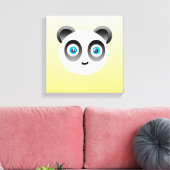Panda Wrapped Canvas Leinwanddruck (Insitu (Wohnzimmer))