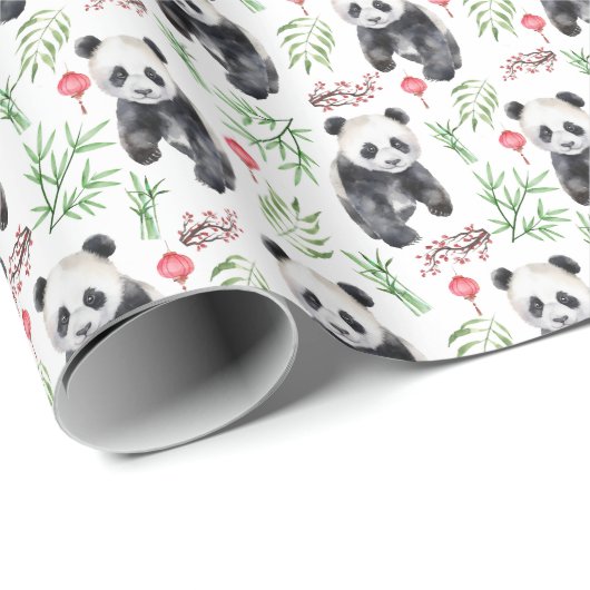 Panda Wrapping Paper Geschenkpapier (Rolleneckpunkt)