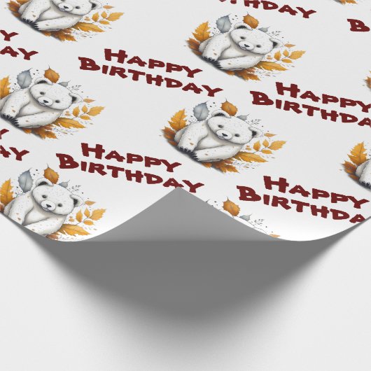 Panda Wrapping Paper Geschenkpapier (Ecke)