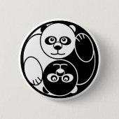 Panda Yin Yang Button (Vorderseite)