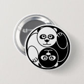 Panda Yin Yang Button (Vorne & Hinten)