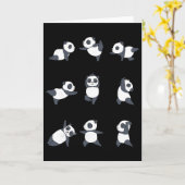 Panda Yoga _1 Karte (Gelbe Blume)