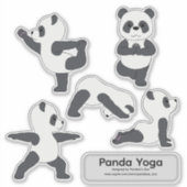 Panda-Yoga-Aufkleber Aufkleber (Vorderseite)