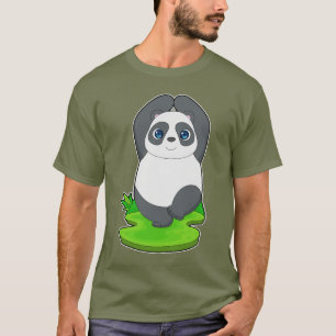 Panda Yoga Fitness Gymnastik T-Shirt