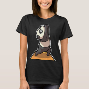 Panda Yoga Posen Sport Gymnastik Ohmmm Heartbeat T-Shirt