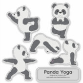 Panda Yoga Stickers Aufkleber (Vorderseite)