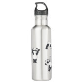 Panda Yoga Water Bottle Edelstahlflasche (Rückseite)
