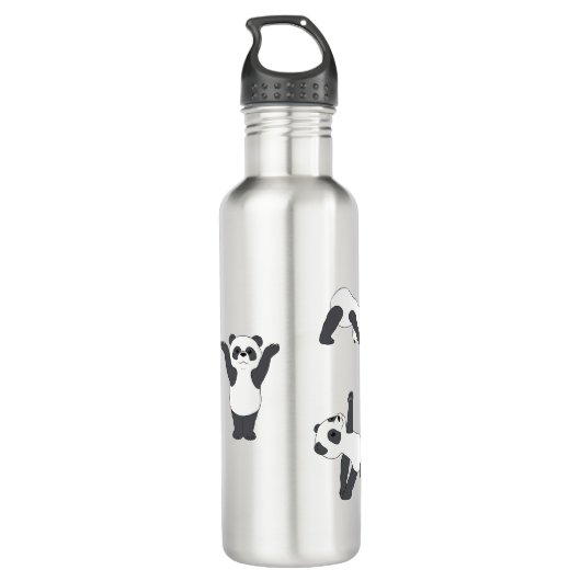 Panda Yoga Water Bottle Edelstahlflasche (Rückseite)