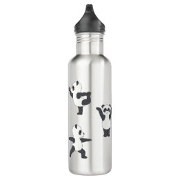Panda Yoga Water Bottle Edelstahlflasche