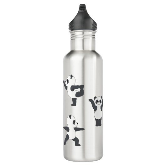 Panda Yoga Water Bottle Edelstahlflasche (Rechts)