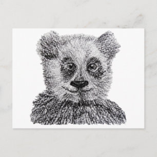 Panda-Zeichenpostkarte Postkarte
