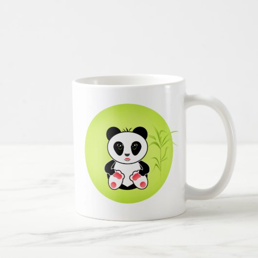 Panda, Zeichentrick, Kinder Kaffeetasse (Rechts)