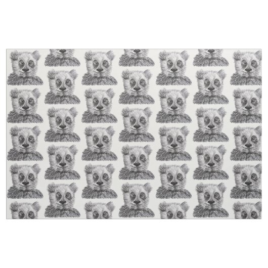 Panda Zeichnend Baumwollstoff (54" Breite) Stoff (Fat Quarter (45,7 x 55,9 cm))