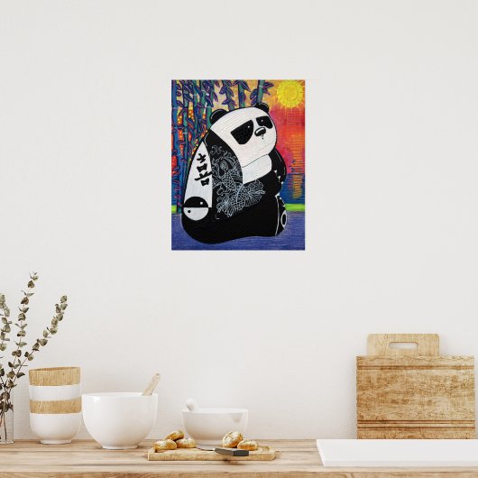 Panda Zen Master Poster (Küche)