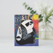 Panda Zen Master Postkarte (Stehend Vorderseite)