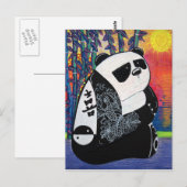 Panda Zen Master Postkarte (Vorne/Hinten)