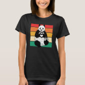 Panda Zookeeper Zookeeping Retro Panda T-Shirt (Vorderseite)