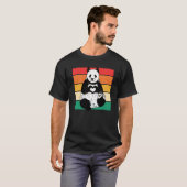 Panda  Zookeeper Zookeeping Retro Panda T-Shirt (Vorne ganz)