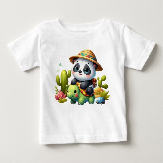 Panda zum Safari Baby Adventure T-Shirt (Vorderseite)
