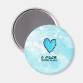 Panda zur Liebe des Friedens Magnet (Vorderseite/Rückseite)