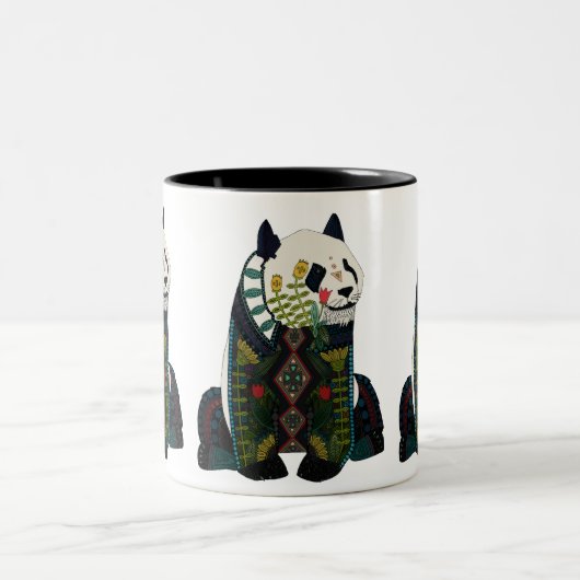 Panda Zweifarbige Tasse (Mittel)