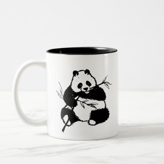 Panda Zweifarbige Tasse (Links)