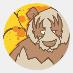 Pandaaufkleber Runder Aufkleber