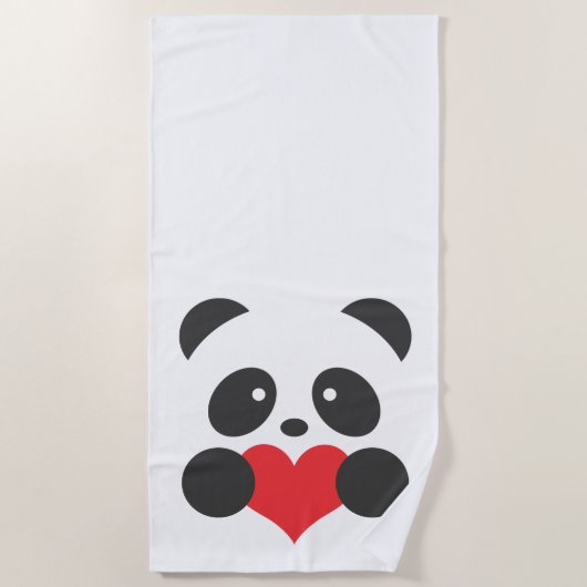 PandaBadetuch Strandtuch (Vorderseite)