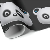 Pandabär Geschenkpapier (Rolleneckpunkt)