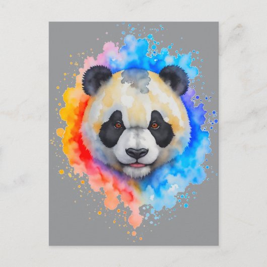 Pandabär Postkarte (Vorderseite)