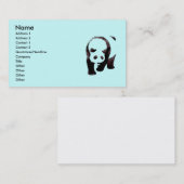 Pandabär Visitenkarte (Vorne/Hinten)