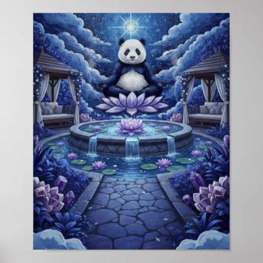 PandaBärMeditation Poster (Vorne)
