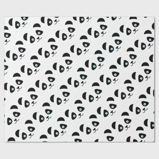 Pandabärngesicht Geschenkpapier (Flach)