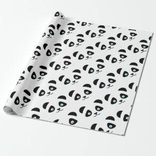Pandabärngesicht Geschenkpapier