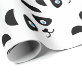 Pandabärngesicht Geschenkpapier (Rolleneckpunkt)