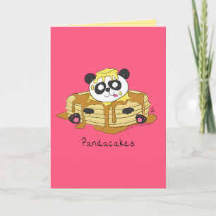 Pandacakes - Funny Panda Pancake Pub Card Karte