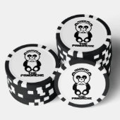 Pandache (Panda-Schnurrbart) Poker-Chips Pokerchips (Stapel)