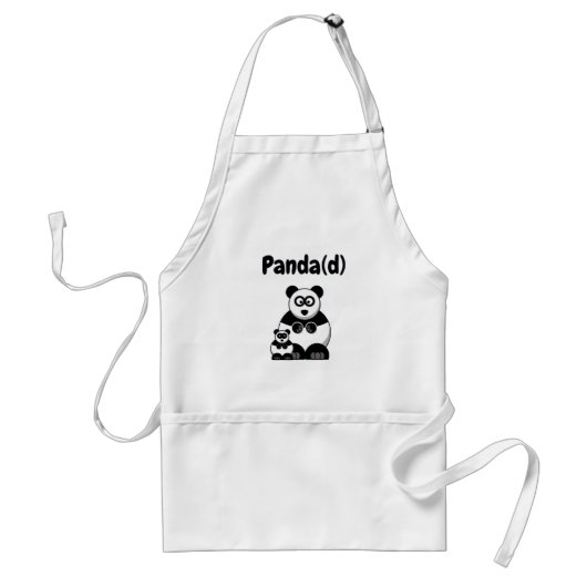 Pandad Panda Vater Funny Vatertag Geschenkideen Schürze (Vorne)