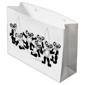 Pandafreund-Geschenktasche Große Geschenktüte (Rückseite Schrägansicht)