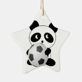 Pandafußball Keramikornament (Rechts)
