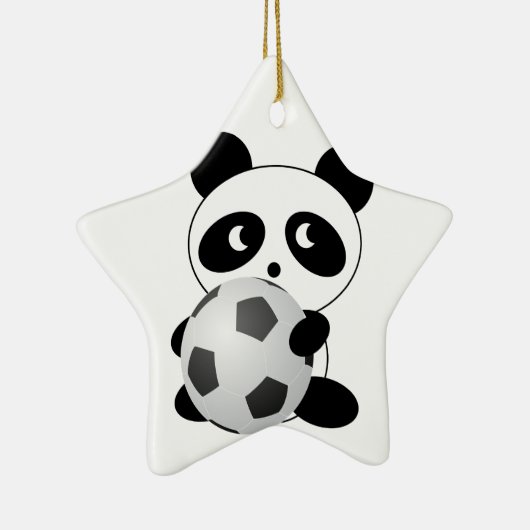 Pandafußball Keramikornament (Rechts)